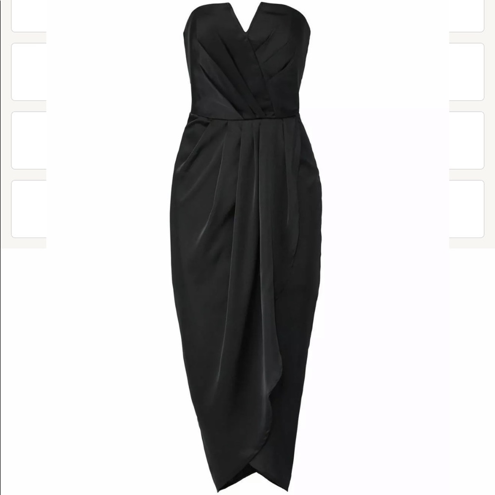 Yumi Kim Black Sweetheart Dress. 100% Silk